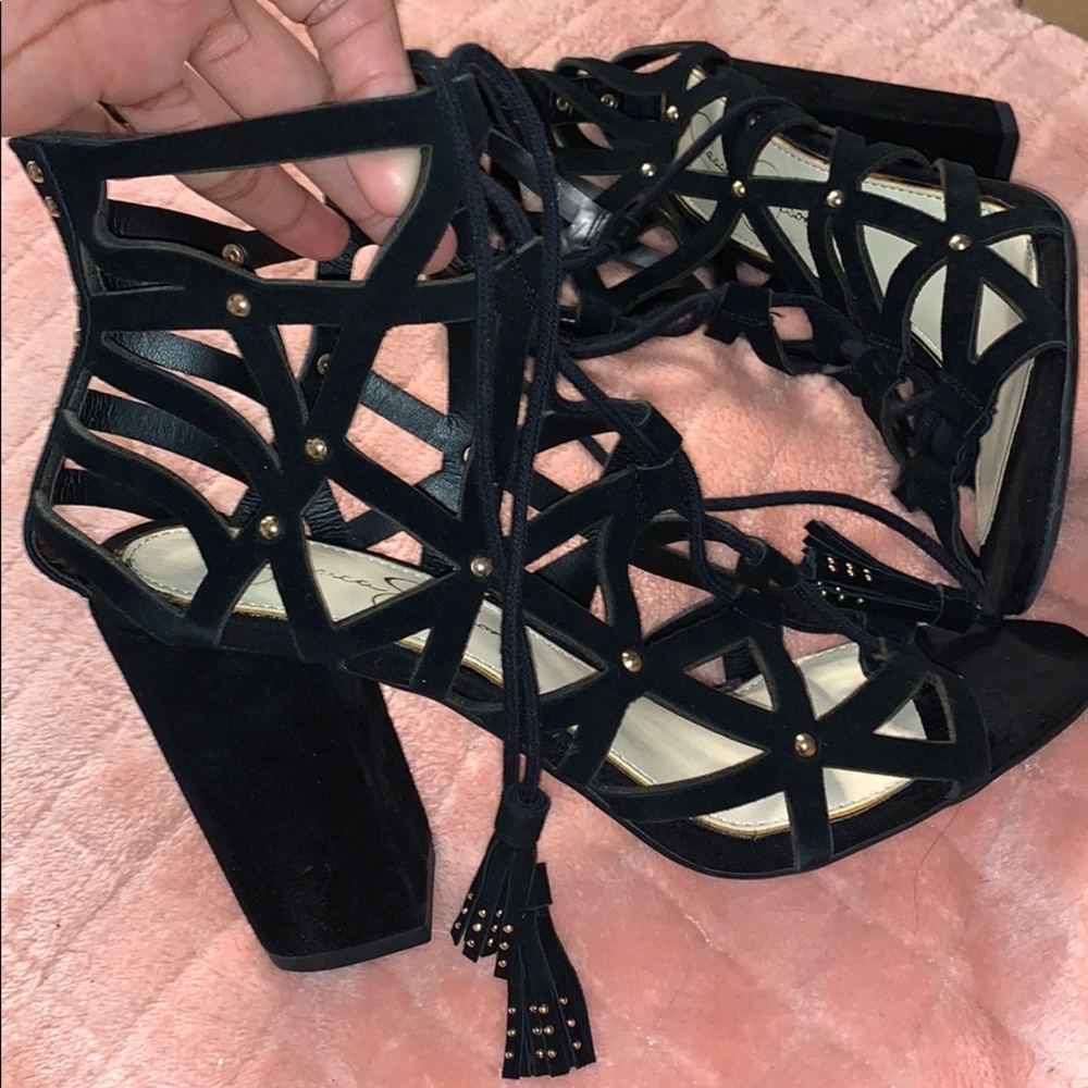 Black Suede Heels
